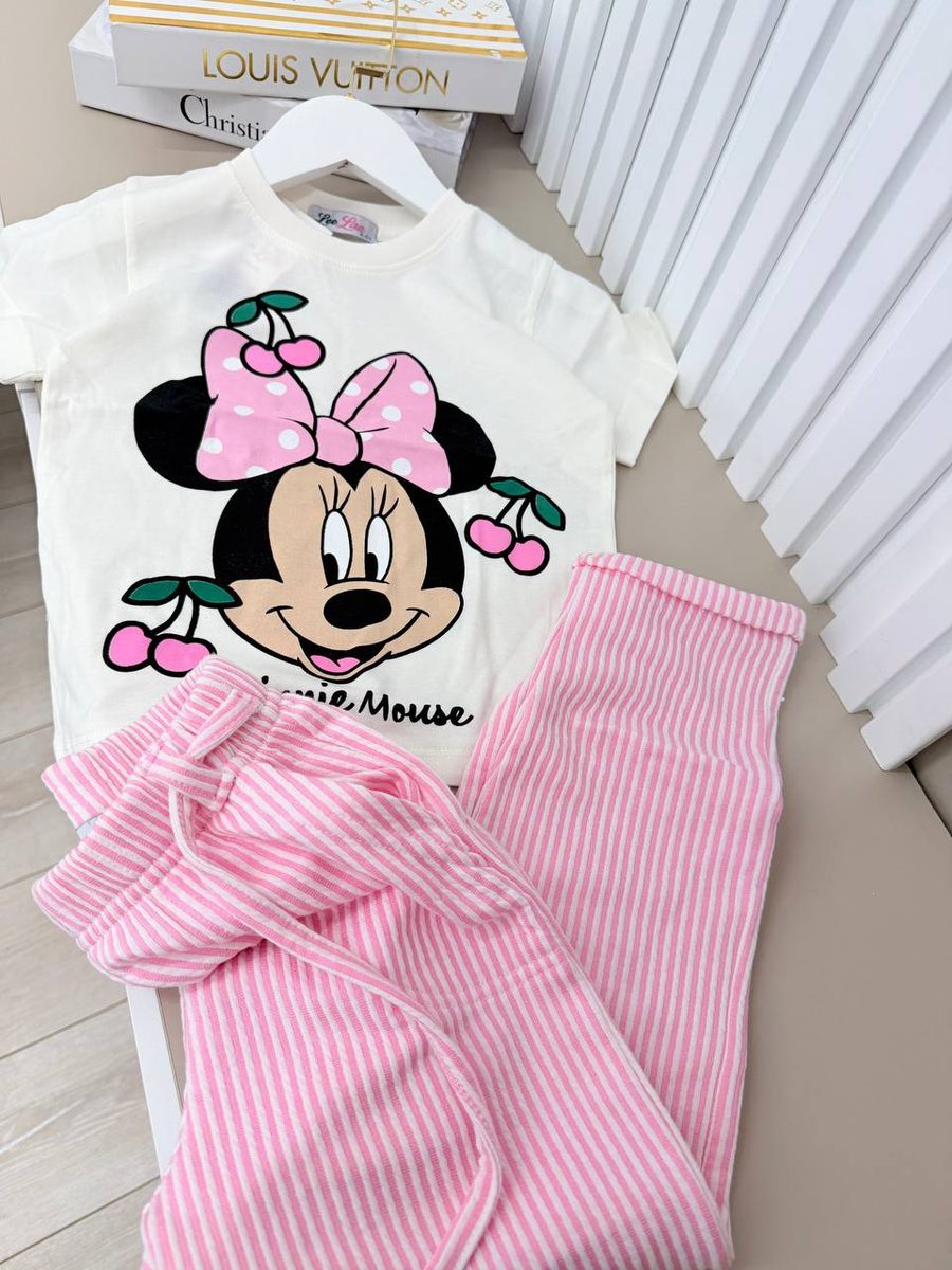 Ensemble fille Minnie mouse importé de Turquie 🇹🇷